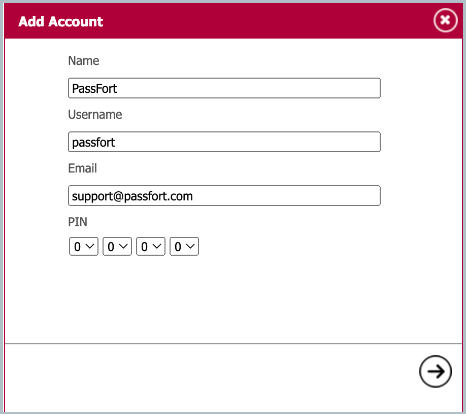 Setting the fields in GBGID3's Add account dialog