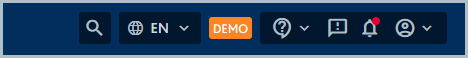 Header bar showing the DEMO environment label.